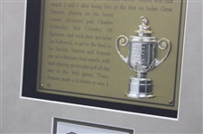 Tommy Armour 1930 PGA Championship at Fresh Meadows CC Cherry Wood Golf Display