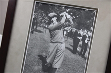 Tommy Armour 1930 PGA Championship at Fresh Meadows CC Cherry Wood Golf Display