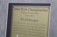 Al Geiberger (1966) & Bob Rosburg (1959) PGA Championship Cherry Wood Golf Displays