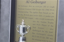 Al Geiberger (1966) & Bob Rosburg (1959) PGA Championship Cherry Wood Golf Displays