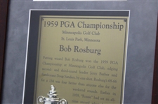 Al Geiberger (1966) & Bob Rosburg (1959) PGA Championship Cherry Wood Golf Displays