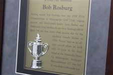 Al Geiberger (1966) & Bob Rosburg (1959) PGA Championship Cherry Wood Golf Displays