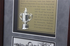 Al Geiberger (1966) & Bob Rosburg (1959) PGA Championship Cherry Wood Golf Displays