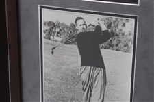 Al Geiberger (1966) & Bob Rosburg (1959) PGA Championship Cherry Wood Golf Displays