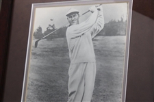 Bob Hamilton (1944) & Jeff Sluman (1988) PGA Championship Cherry Wood Golf Displays