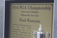 Paul Runyan (1934) & Dave Stockton (1976) PGA Championship Cherry Wood Golf Displays