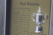 Paul Runyan (1934) & Dave Stockton (1976) PGA Championship Cherry Wood Golf Displays
