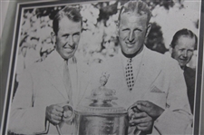 Paul Runyan (1934) & Dave Stockton (1976) PGA Championship Cherry Wood Golf Displays