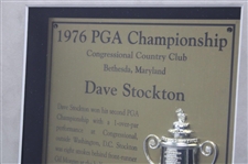 Paul Runyan (1934) & Dave Stockton (1976) PGA Championship Cherry Wood Golf Displays