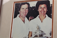 Paul Runyan (1934) & Dave Stockton (1976) PGA Championship Cherry Wood Golf Displays