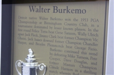 Walter Burkemo (1953) & Nick Price (1994) PGA Championship Cherry Wood Golf Displays