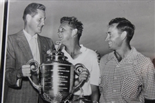 Walter Burkemo (1953) & Nick Price (1994) PGA Championship Cherry Wood Golf Displays