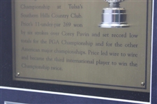 Walter Burkemo (1953) & Nick Price (1994) PGA Championship Cherry Wood Golf Displays