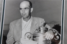 Chandler Harper (1950) & Larry Nelson (1987) PGA Championship Cherry Wood Golf Displays