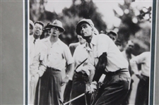 Chandler Harper (1950) & Larry Nelson (1987) PGA Championship Cherry Wood Golf Displays