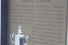 Henry Picard (1939) & Mark Brooks (1996) PGA Championship Cherry Wood Golf Displays
