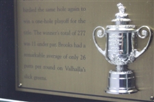 Henry Picard (1939) & Mark Brooks (1996) PGA Championship Cherry Wood Golf Displays