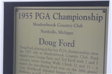 Doug Ford (1955) & Steve Elkington (1995) PGA Championship Cherry Wood Golf Displays