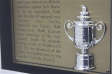 Doug Ford (1955) & Steve Elkington (1995) PGA Championship Cherry Wood Golf Displays