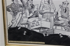 1939 Pen & Ink on Board R. Otto Probst Comic Panel - Framed