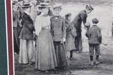 Michael Brown Life Assoc. of Scotland Crowd of Women on Green - Framed