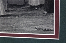 Michael Brown Life Assoc. of Scotland Crowd of Women on Green - Framed