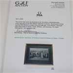 Michael Brown Life Assoc. of Scotland Crowd of Women on Green - Framed