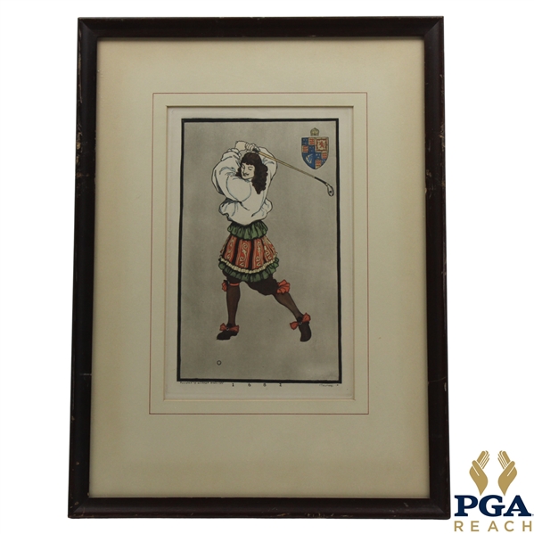 1682 1955 Glamor Paris Print - Framed