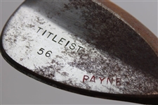 Payne Stewart's Personal Used Titleist 'PAYNE' 56 Degree Wedge