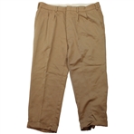 Gene Sarazen's Personal JUN Sarazen Brand Tan Pants