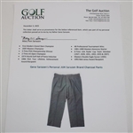 Gene Sarazen's Personal JUN Sarazen Brand Custom Polo Shirt & Charcoal Pants