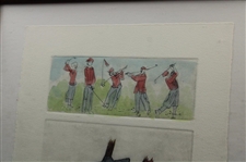 Unusual Balls & Clubs Limited Ed 301/350 - Framed