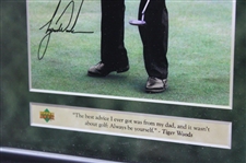 Upperdeck Be Yourself Tiger Woods Photo - Framed