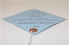 1986 Masters Tournament Wednesday Par-3 Contest Ticket #03356 w/Original String