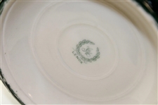 Lenox Green Painted Sterling Rimmed Golf Scene Stein with Sterling Top