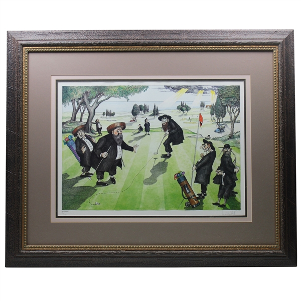 The Perfect Putt Ltd Ed 170/300 Lithograph Signed by Artist Martin Holt