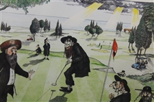 The Perfect Putt' Ltd Ed 170/300 Lithograph Signed by Artist Martin Holt
