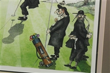 The Perfect Putt' Ltd Ed 170/300 Lithograph Signed by Artist Martin Holt