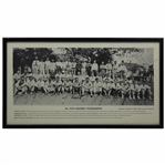 1935 Masters Tournament Field Shot In Front of Club House Poster - Framed