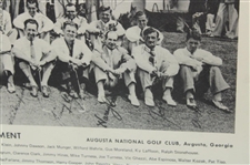 1935 Masters Tournament Field Shot In Front of Club House Poster - Framed