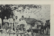 1935 Masters Tournament Field Shot In Front of Club House Poster - Framed
