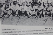 1935 Masters Tournament Field Shot In Front of Club House Poster - Framed