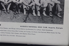 1935 Masters Tournament Field Shot In Front of Club House Poster - Framed