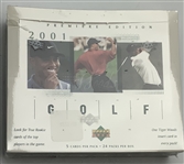 2001 Upper Deck Premiere Edition Golf Factory Sealed Hobby Box