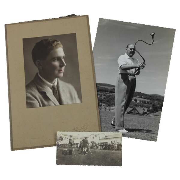 Three (3) Joe Kirkwood Original Photos -1922 Exhibition, Crooked Club, And Young Portrait Photo