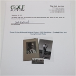Three (3) Joe Kirkwood Original Photos -1922 Exhibition, Crooked Club, And Young Portrait Photo