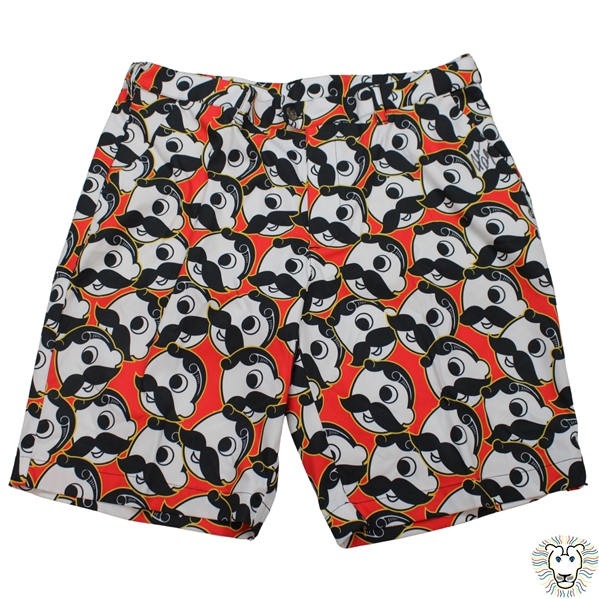 John Daly Signed Personal Pop Art Moustache Guy LoudMouth Shorts JSA ALOA