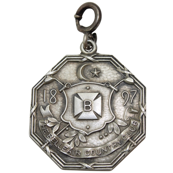 1897 The Belleair Country Club Sterling Silver Medal by The Robbins Co.