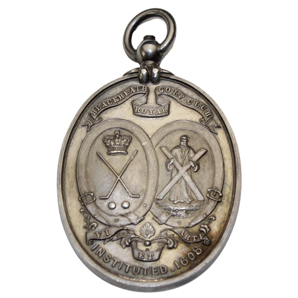 1889 Royal Blackheath Golf Club The Penn Cup Sterling Silver Medal Won by E. F. Stylecote 