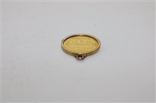 1899 H.G.C. 1st Class 15k Gold Medal Won by G. Harrison 90-11 79 - December